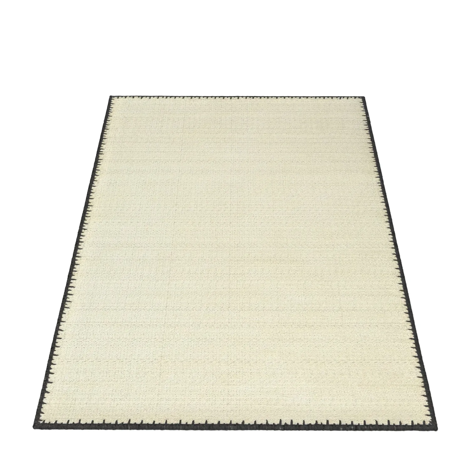 Jaina Handmade Wool Beige Rug PBR 3D Model_03